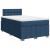 Pat box spring cu saltea, albastru, 120x200 cm, textil GartenMobel Dekor