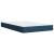 Pat box spring cu saltea, albastru, 120x200 cm, textil GartenMobel Dekor