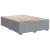 Pat box spring cu saltea, gri deschis, 140x190 cm, textil GartenMobel Dekor