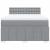 Pat box spring cu saltea, gri deschis, 140x190 cm, textil GartenMobel Dekor
