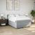Pat box spring cu saltea, gri deschis, 140x190 cm, textil GartenMobel Dekor