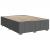 Pat box spring cu saltea, gri închis, 140x190 cm, textil GartenMobel Dekor