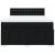 Pat box spring cu saltea, negru, 140x190 cm, textil GartenMobel Dekor