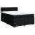 Pat box spring cu saltea, negru, 140x190 cm, textil GartenMobel Dekor