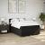 Pat box spring cu saltea, negru, 140x190 cm, textil GartenMobel Dekor