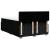 Pat box spring cu saltea, negru, 140x190 cm, textil GartenMobel Dekor