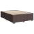 Pat box spring cu saltea, maro închis, 140x200 cm, textil GartenMobel Dekor