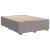 Pat box spring cu saltea, gri taupe, 140x200 cm, textil GartenMobel Dekor