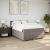 Pat box spring cu saltea, gri taupe, 140x200 cm, textil GartenMobel Dekor