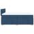 Pat box spring cu saltea, albastru, 140x200 cm, textil GartenMobel Dekor