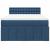 Pat box spring cu saltea, albastru, 140x200 cm, textil GartenMobel Dekor