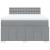 Pat continental, gri deschis, 140x200 cm, material textil GartenMobel Dekor