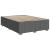 Pat box spring cu saltea, gri închis, 140x200 cm, textil GartenMobel Dekor