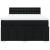 Pat box spring cu saltea, negru, 140x200 cm, textil GartenMobel Dekor