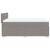 Pat continental cu saltea gri taupe 140x200 cm material textil GartenMobel Dekor
