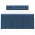 Pat continental cu saltea, albastru, 140x200cm, material textil GartenMobel Dekor
