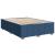 Pat continental cu saltea, albastru, 140x200cm, material textil GartenMobel Dekor