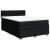 Pat box spring cu saltea, negru, 160x200 cm, textil GartenMobel Dekor