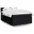 Pat box spring cu saltea, negru, 160x200 cm, textil GartenMobel Dekor
