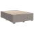 Pat box spring cu saltea, gri taupe, 160x200 cm material textil GartenMobel Dekor