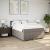 Pat box spring cu saltea, gri taupe, 160x200 cm material textil GartenMobel Dekor