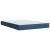 Pat continental cu saltea, albastru, 160x200cm, material textil GartenMobel Dekor