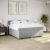 Pat continental, gri deschis, 180x200 cm, material textil GartenMobel Dekor