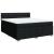 Pat box spring cu saltea, negru, 180x200 cm, catifea GartenMobel Dekor