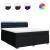 Pat box spring cu saltea, negru, 180x200 cm, catifea GartenMobel Dekor