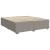 Pat continental cu saltea, gri taupe, 180x200 cm, textil GartenMobel Dekor