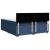 Pat box spring cu saltea, albastru, 180x200 cm, material textil GartenMobel Dekor
