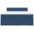 Pat box spring cu saltea, albastru, 180x200 cm, material textil GartenMobel Dekor