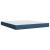 Pat box spring cu saltea, albastru, 180x200 cm, material textil GartenMobel Dekor