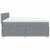 Pat box spring cu saltea, gri deschis, 200x200 cm, textil GartenMobel Dekor