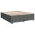 Pat box spring cu saltea, gri închis, 200x200 cm, textil GartenMobel Dekor