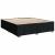 Pat box spring cu saltea, negru, 200x200 cm, textil GartenMobel Dekor