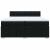 Pat box spring cu saltea, negru, 200x200 cm, textil GartenMobel Dekor