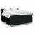 Pat box spring cu saltea, negru, 200x200 cm, textil GartenMobel Dekor