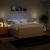 Pat box spring cu saltea, crem, 200x200 cm, textil GartenMobel Dekor