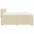 Pat box spring cu saltea, crem, 200x200 cm, textil GartenMobel Dekor