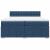 Pat box spring cu saltea, albastru, 200x200 cm, textil GartenMobel Dekor
