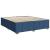 Pat box spring cu saltea, albastru, 200x200 cm, textil GartenMobel Dekor