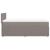 Pat box spring cu saltea, gri taupe, 80x200 cm, textil GartenMobel Dekor