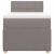 Pat box spring cu saltea, gri taupe, 80x200 cm, textil GartenMobel Dekor