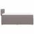 Pat box spring cu saltea, gri taupe, 80x200 cm, textil GartenMobel Dekor