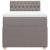 Pat box spring cu saltea, gri taupe, 80x200 cm, textil GartenMobel Dekor