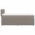 Pat box spring cu saltea, gri taupe, 80x200 cm, textil GartenMobel Dekor