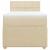 Pat box spring cu saltea, crem, 90x190 cm, textil GartenMobel Dekor