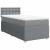 Pat box spring cu saltea, gri deschis, 90x190 cm, textil GartenMobel Dekor
