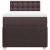 Pat box spring cu saltea, maro închis, 90x190 cm, textil GartenMobel Dekor
